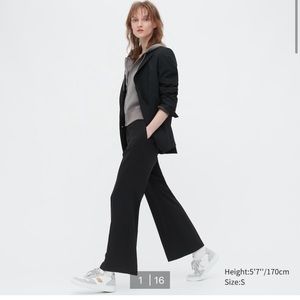 Uniqlo Drape Flared Pants - black- NWT